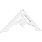 Ekena Millwork Pitch Sellek Architectural Grade PVC Gable Pediment, 48"W x 18"H x 1"P (9/12) GPP048X018X100SLK - alternate 1